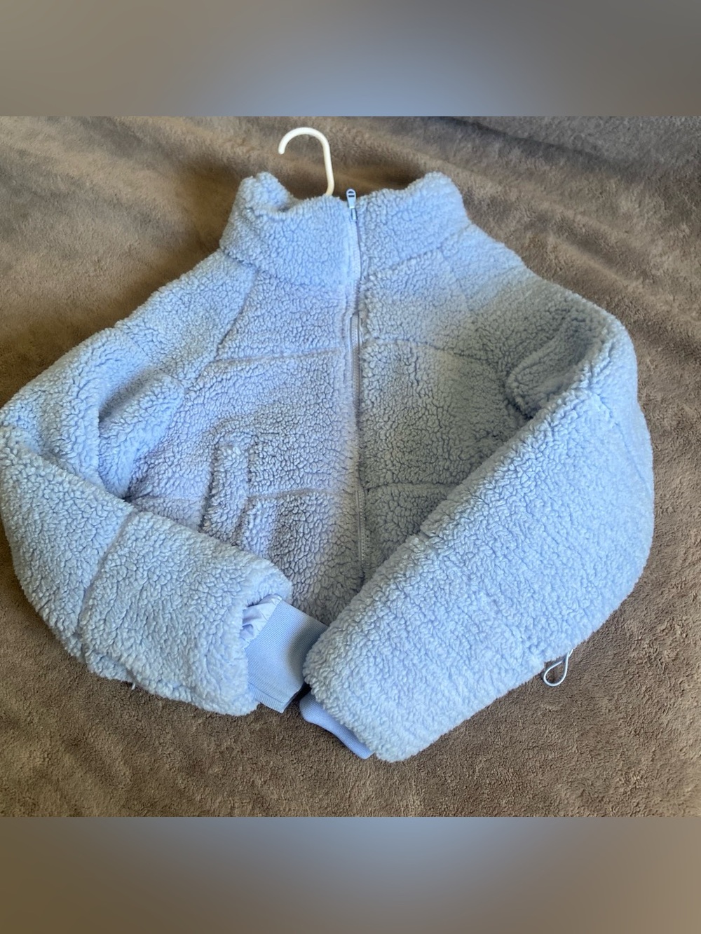 Cotton On Body Kids Light Blue Sherpa Puffer Jacket